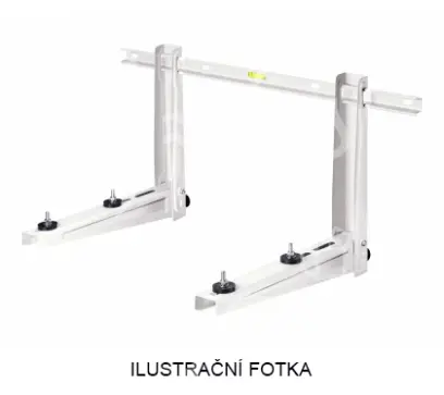 konzole s příčníkem L=450 mm, H=360 mm, P=800mm, nosnost 150 kg, bílá, GILARDI